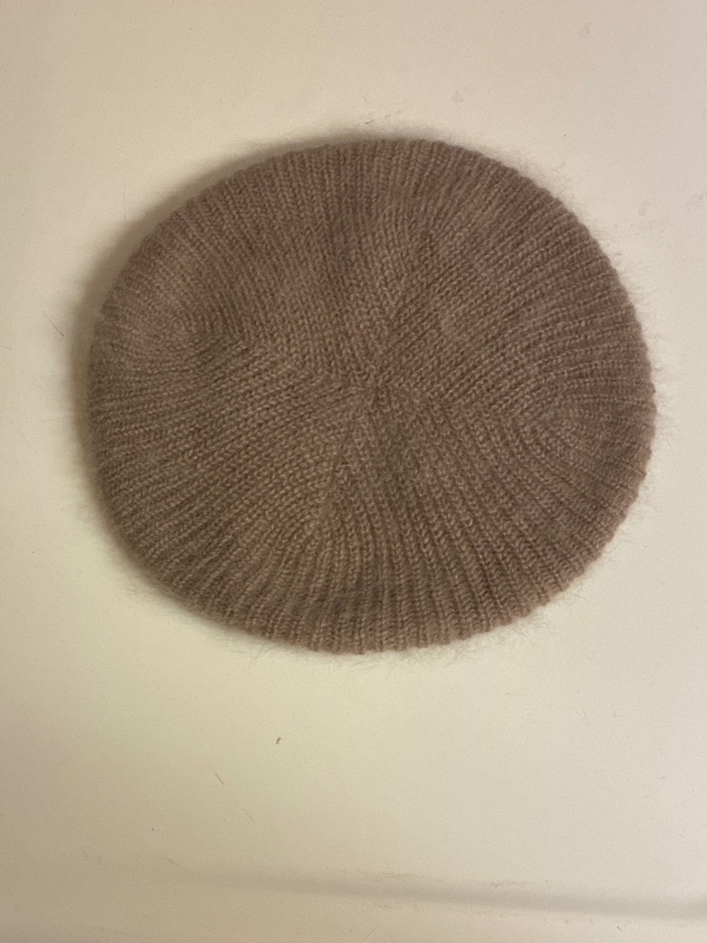 Aris Angora & Wool Blend Vintage Beret TanBrown Hat